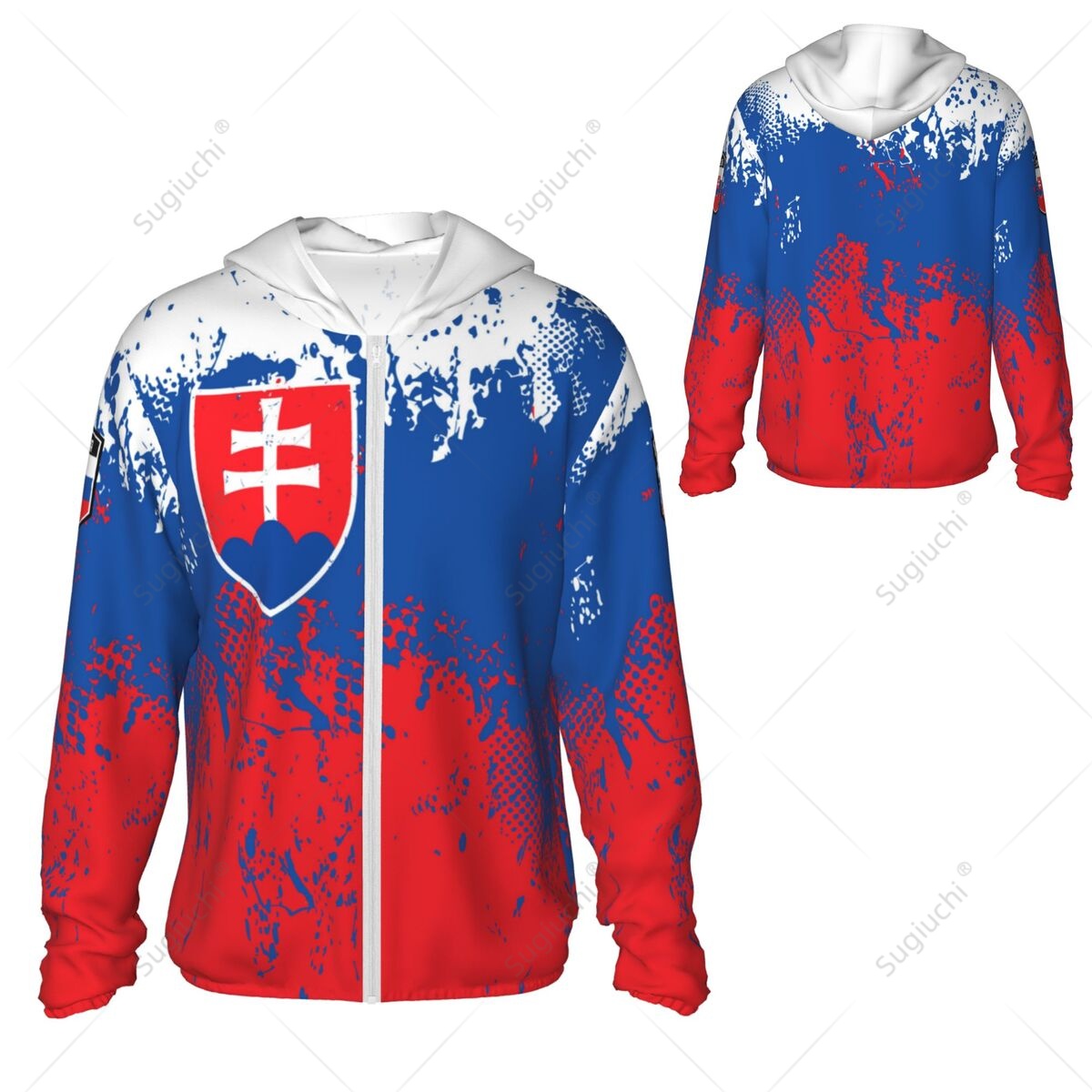 Slovakia Flag Sun Protection H - Fishing Hoodie ulasan dan harga