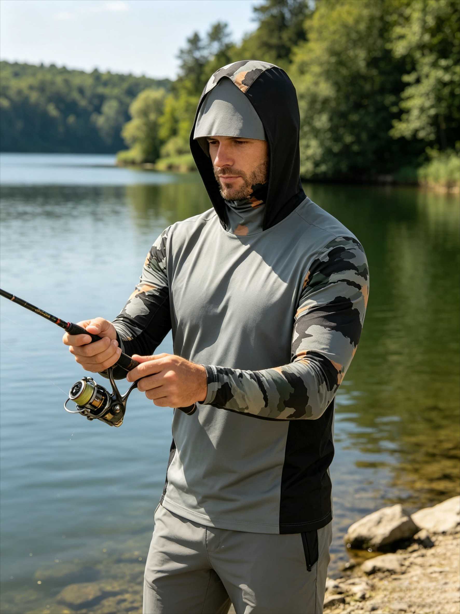 2026Fishing Shirts Long Sleeve - Fishing Mask Sun Protection ulasan dan harga