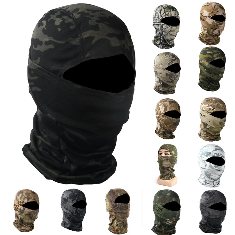 Camouflage Balaclava 3D Face M - Fishing Hoodie ulasan dan harga