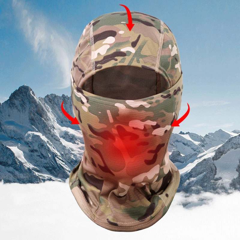 Camouflage Balaclava 3D Face M - Fishing Hoodie ulasan dan harga