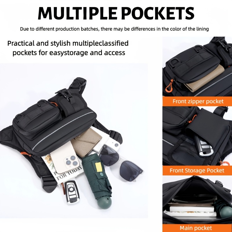 Men's Tactical Chest Bag, Runn - Fishing Vest ulasan dan harga