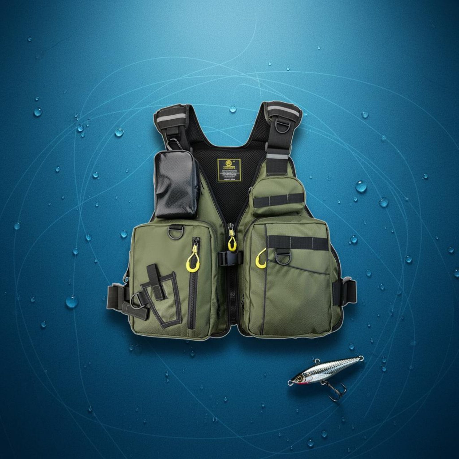 Fishing Life Vest Multiple Poc - Fishing Vest ulasan dan harga