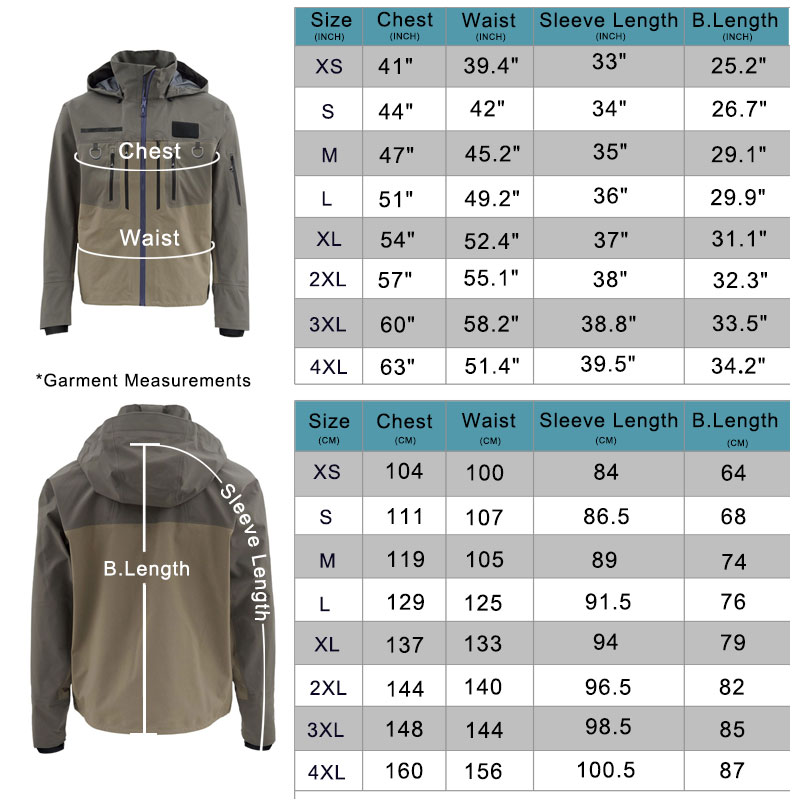 Fishing Wading Jackets 4-Ply B - Fishing Jacket Waterproof ulasan dan harga