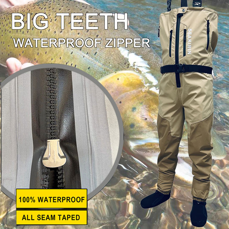 Zip-front Breathable Stout Che - Fishing Waders ulasan dan harga