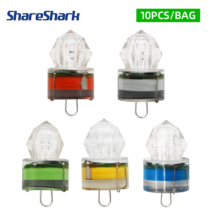 ShareShark 10pcs/bag LED Fishi - Fishing Bag Waterproof ulasan dan harga