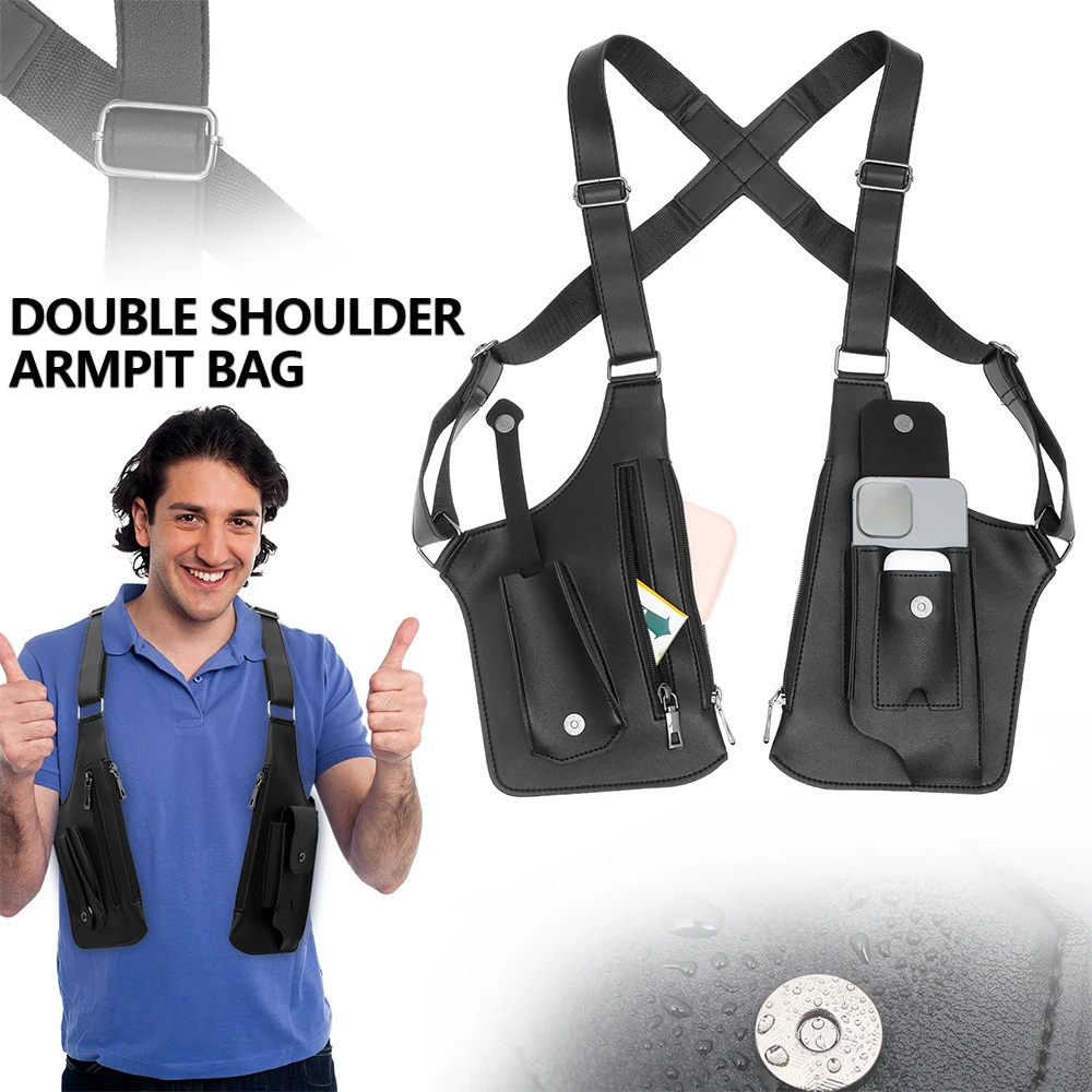 Underarm Anti Theft Bag PU Dou - Fishing Bag Waterproof ulasan dan harga