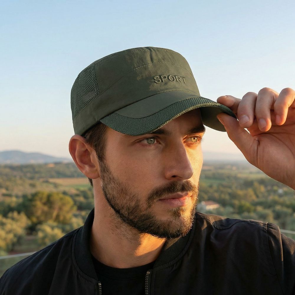 Versatile Adjustable Flat Top  - Fishing Hat ulasan dan harga