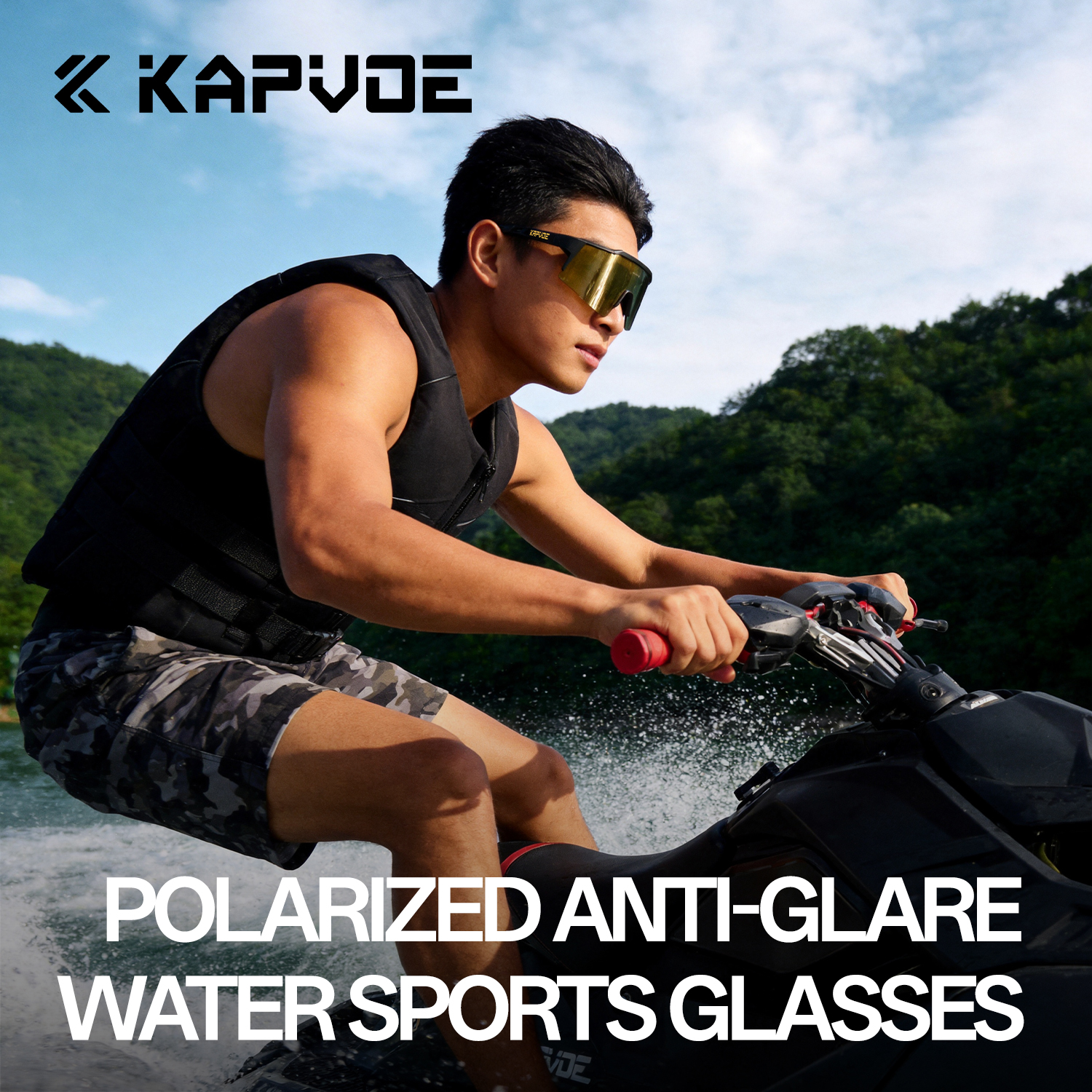 KAPVOE UV400 Anti-glare Surfin - Fishing Sunglasses Polarized ulasan dan harga