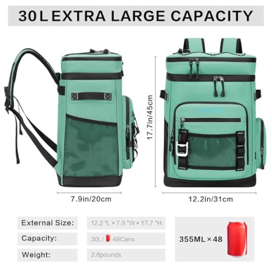 Large Waterproof Insulated Coo - Fishing Backpack ulasan dan harga
