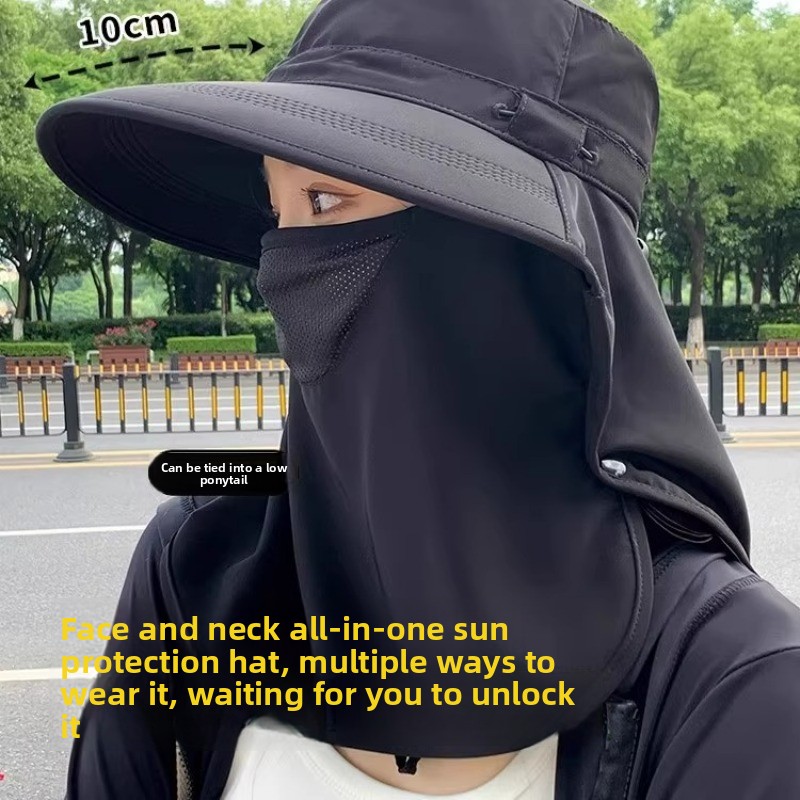 Summer Sun Hats with Face Mask - Fishing Mask Sun Protection ulasan dan harga