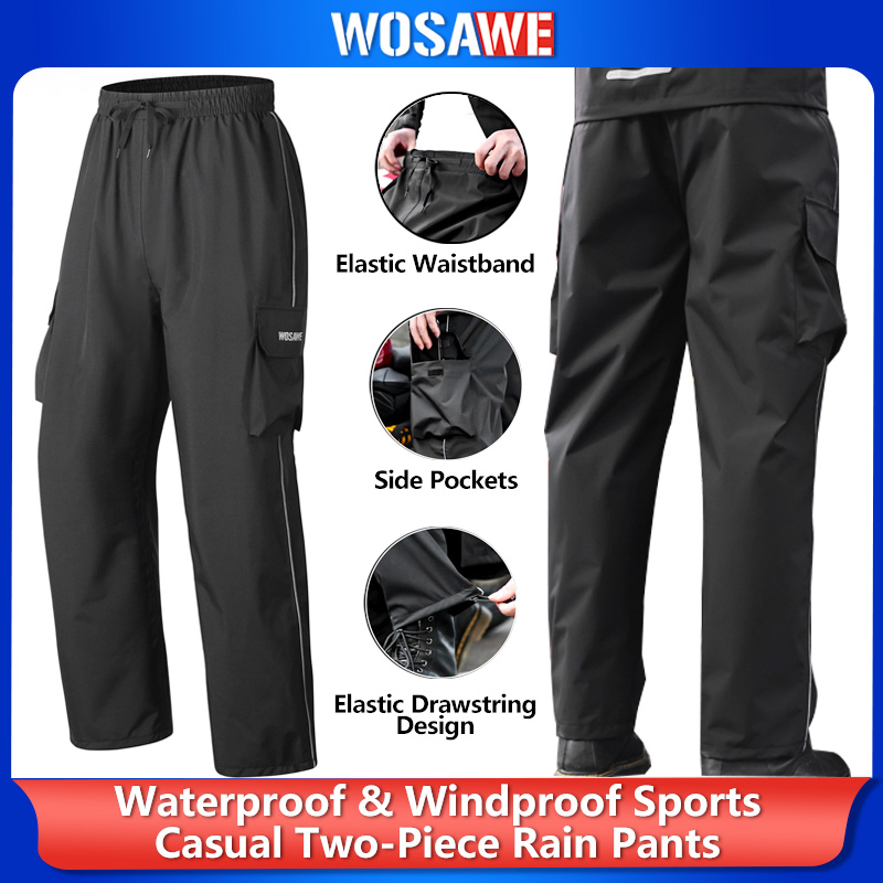 WOSAWE Motorcycle Rain Pants R - Fishing Rain Suit ulasan dan harga