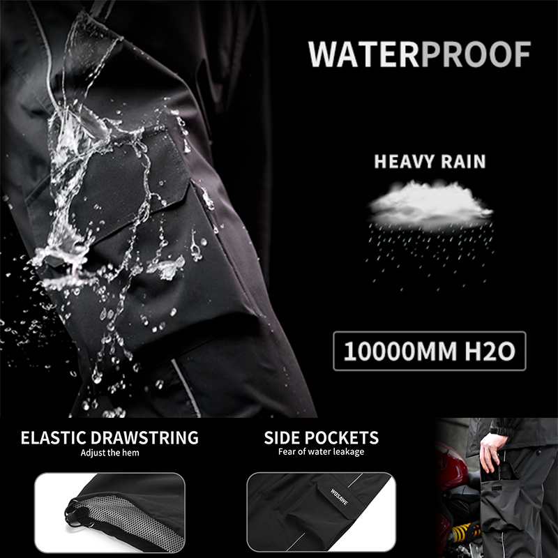 WOSAWE Motorcycle Rain Pants R - Fishing Rain Suit ulasan dan harga