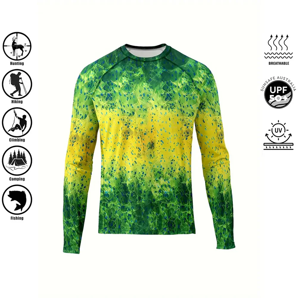 Summer Fishing Shirt Men's Lon - Fishing Shirt Uv Protection ulasan dan harga