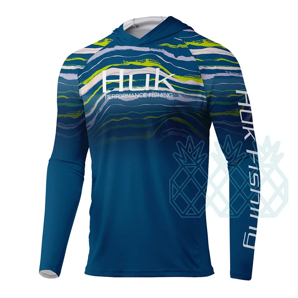 HUK Long Sleeve Fishing Shirts - Fishing Shirt Uv Protection ulasan dan harga