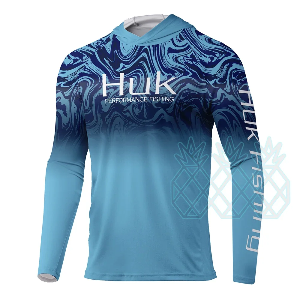 HUK Long Sleeve Fishing Shirts - Fishing Shirt Uv Protection ulasan dan harga