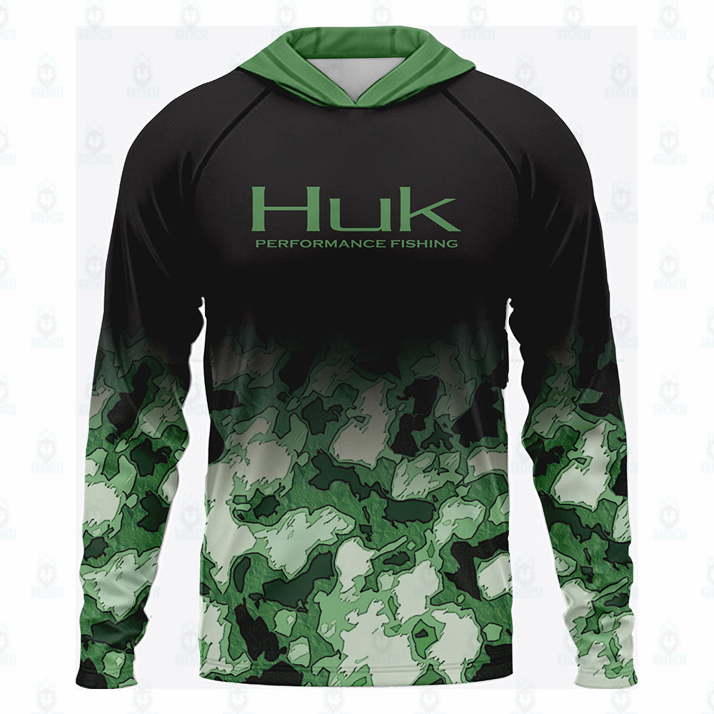 Huk Fishing Shirt UPF 50 Hoode - Fishing Hoodie ulasan dan harga