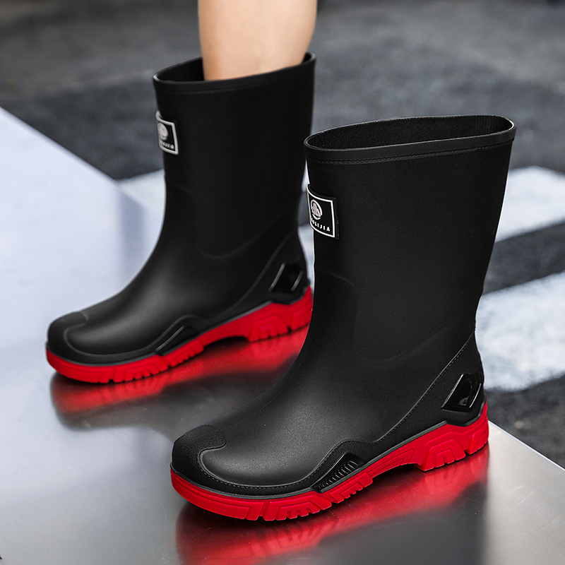 Rain Boots for Men, Non-Slip,  - Fishing Boots ulasan dan harga