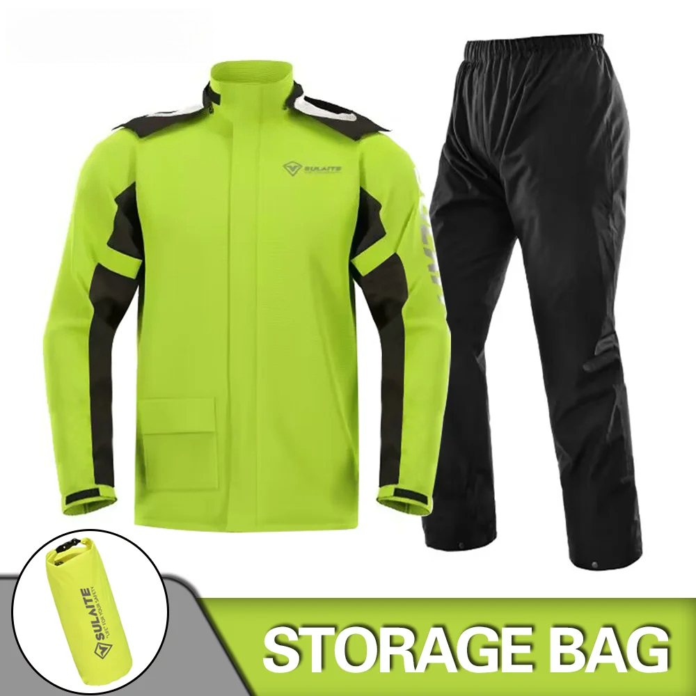 Motorcycle Raincoat Suit Rains - Fishing Rain Suit ulasan dan harga