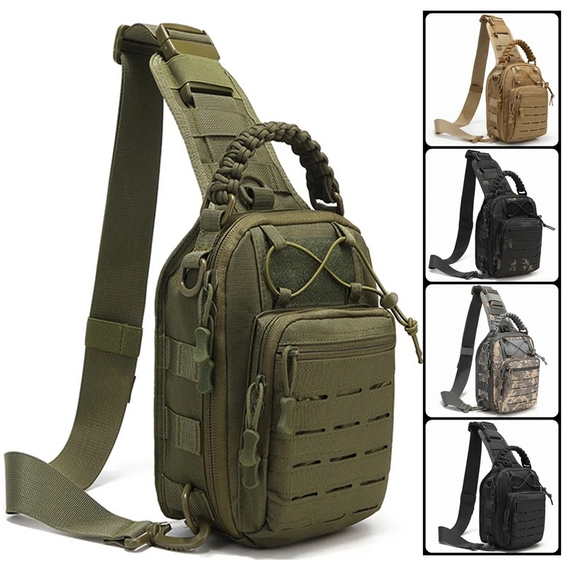 Men's Outdoor Chest Bag Tactic - Fishing Backpack ulasan dan harga