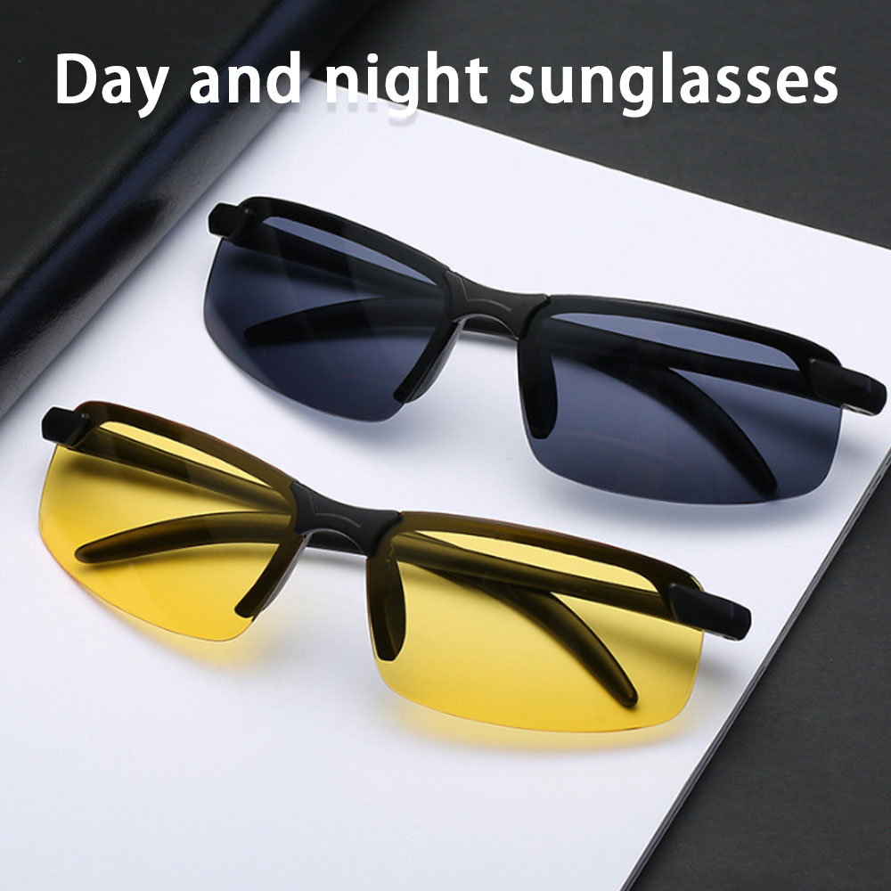 Rimless trendy Sunglasses man  - Fishing Sunglasses Polarized ulasan dan harga