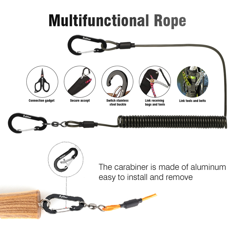 fishing tools Coiled Lanyards  - Fishing Belt ulasan dan harga