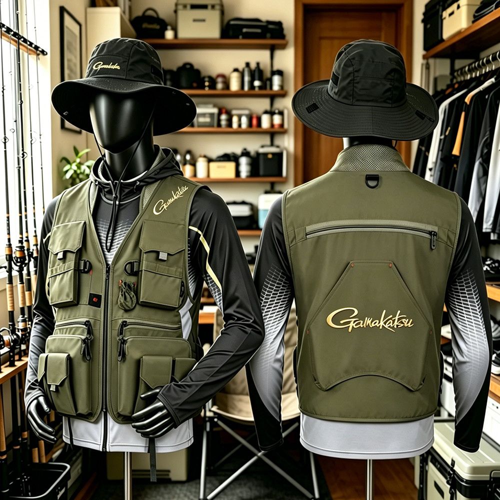 Gamakatsu Men Multi-Pocket Fis - Fishing Vest ulasan dan harga