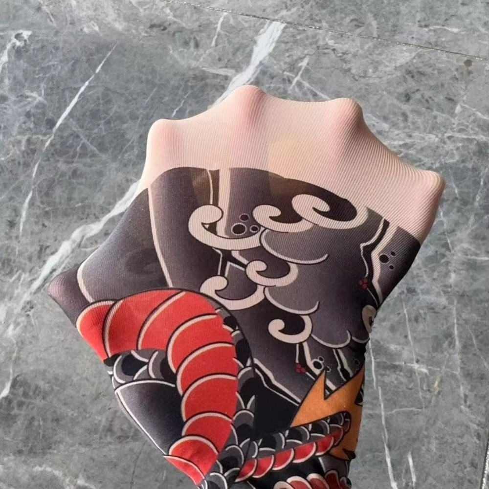 Full Leg Fake Tattoo Socks Pri - Fishing Socks ulasan dan harga