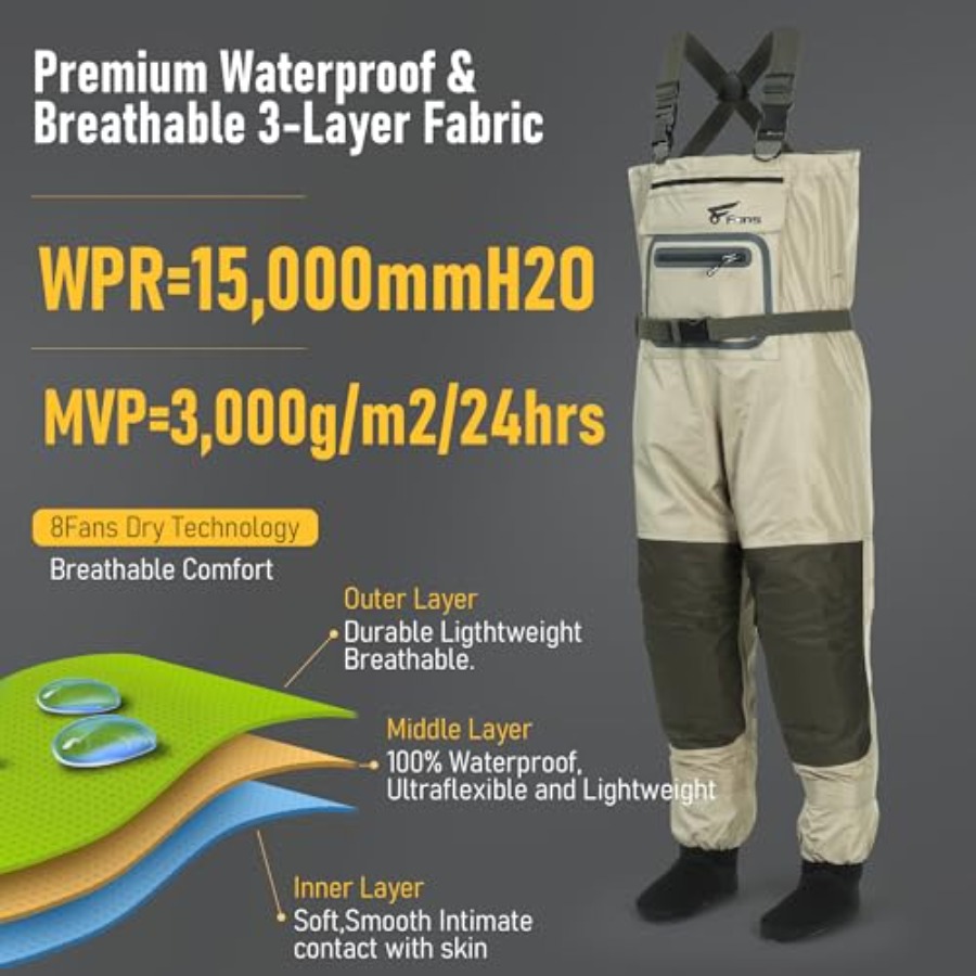Fishing Chest Waders for Men a - Fishing Waders ulasan dan harga