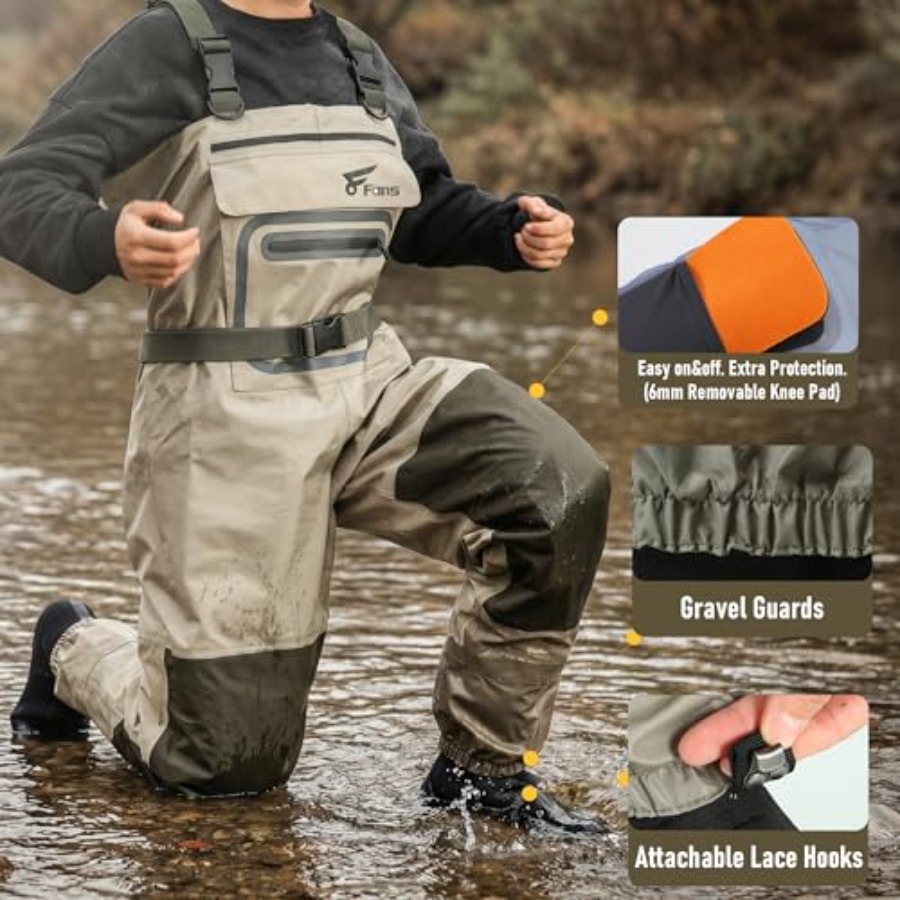 Fishing Chest Waders for Men a - Fishing Waders ulasan dan harga