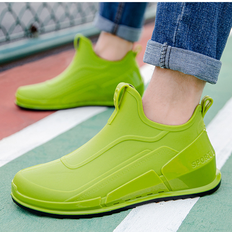 Summer men's short tube rain b - Fishing Boots ulasan dan harga