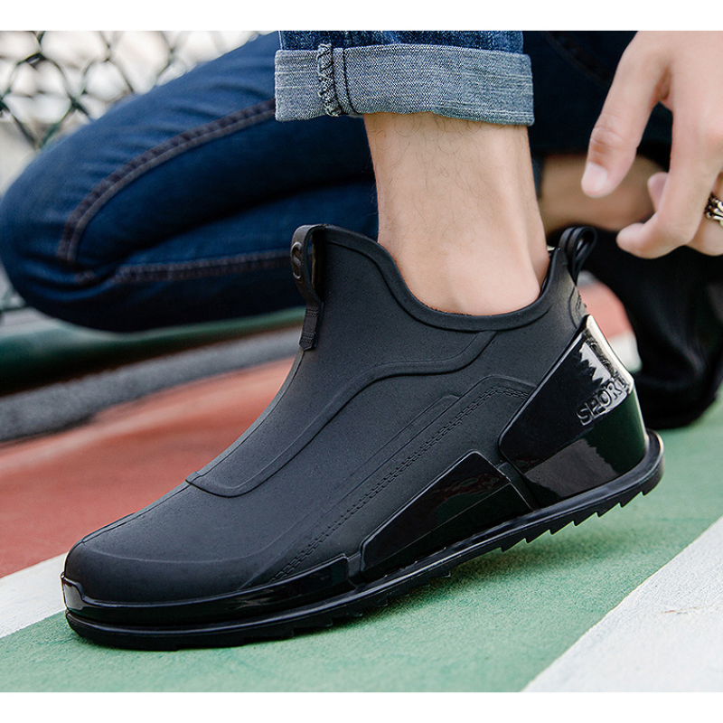 Summer men's short tube rain b - Fishing Boots ulasan dan harga