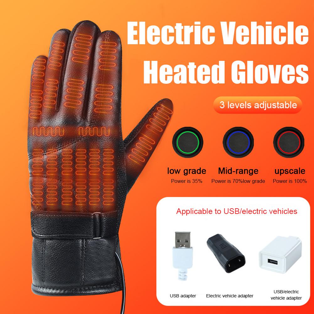 1 Pair USB Heating Gloves Rech - Fishing Gloves ulasan dan harga