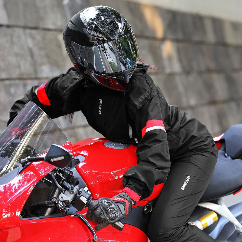WOSAWE Motorcycle Raincoat Wat - Fishing Rain Suit ulasan dan harga