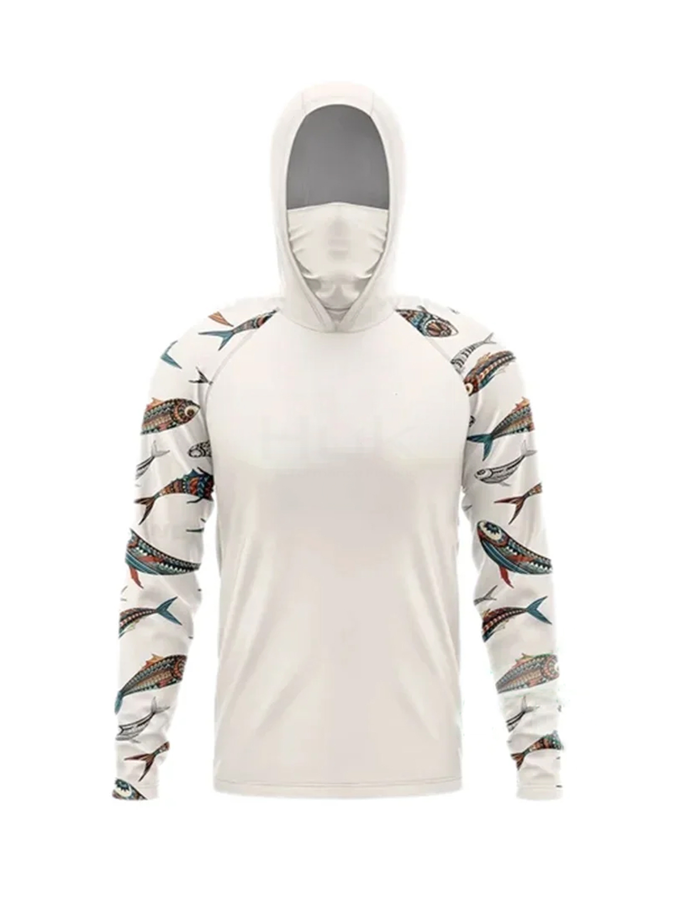 New outdoor fishing shirt, sun - Fishing Mask Sun Protection ulasan dan harga