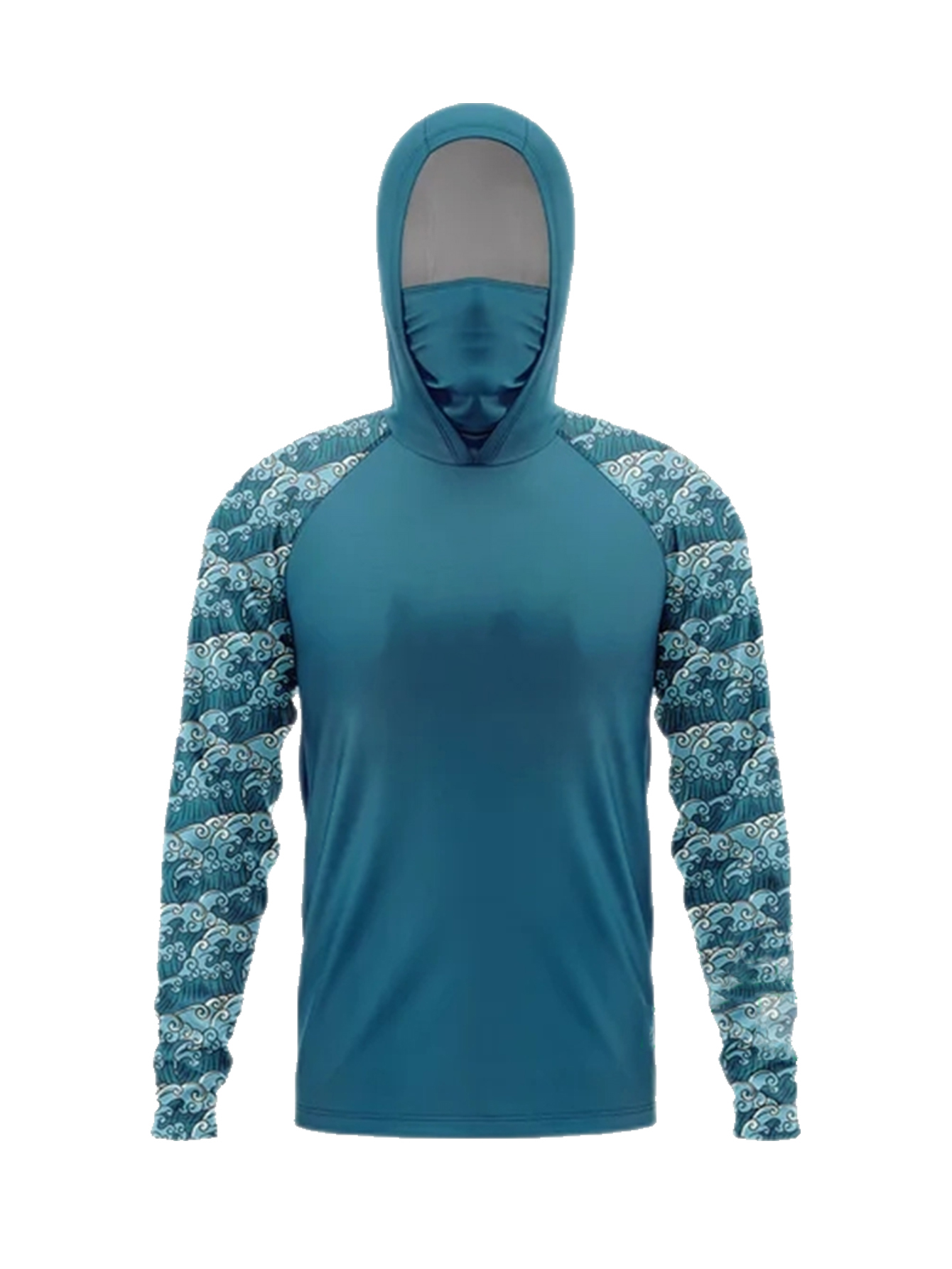 New outdoor fishing shirt, sun - Fishing Mask Sun Protection ulasan dan harga