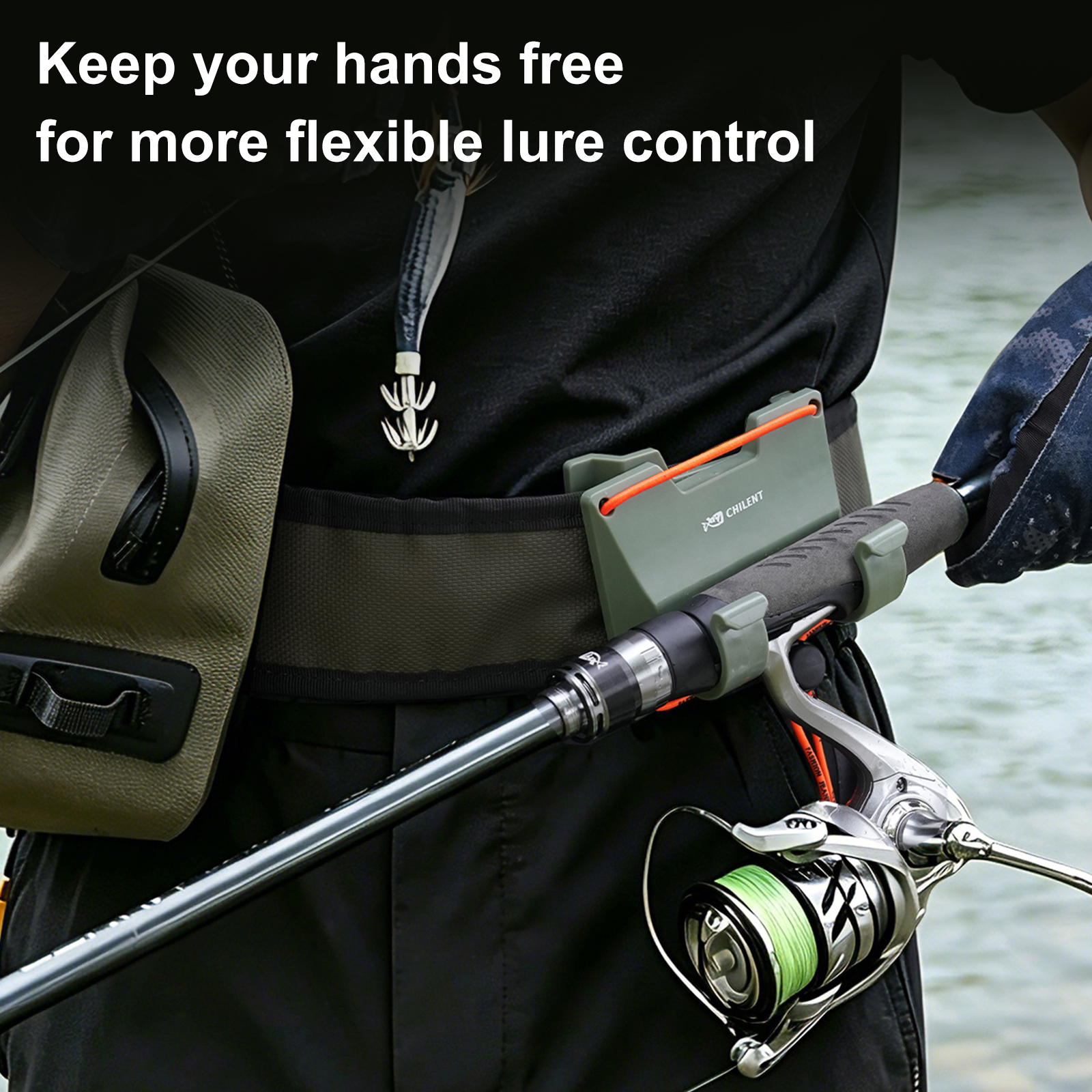 Outdoor Belt Clip Rod Holder H - Fishing Belt ulasan dan harga