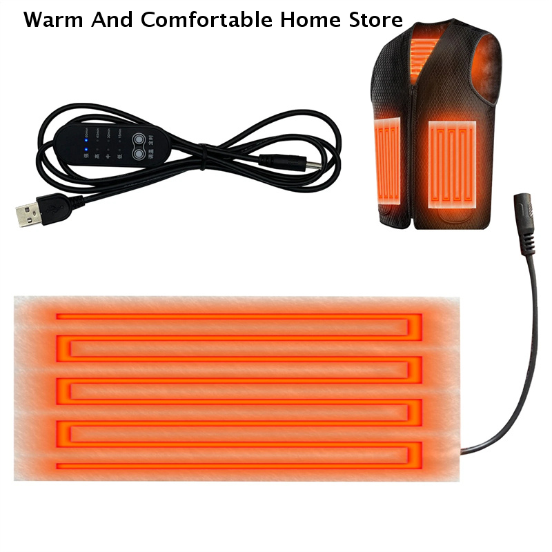 5V USB Warm Paste Pads Fast-He - Fishing Vest ulasan dan harga