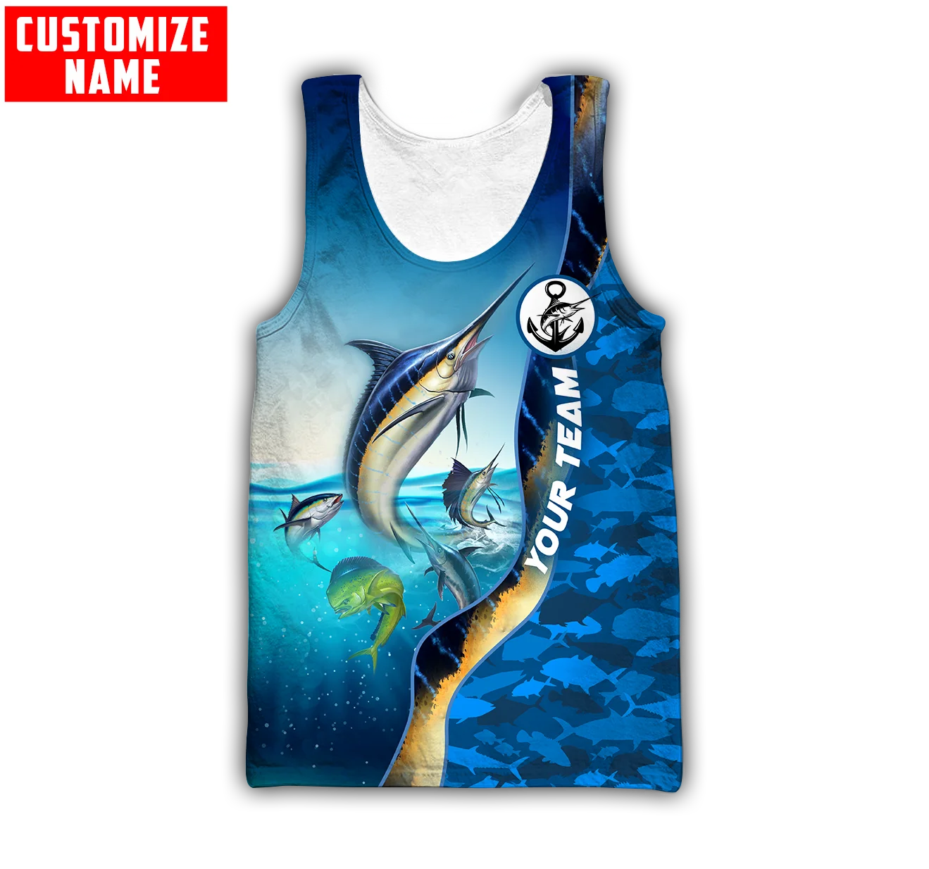 Custom name Mahi mahi fishing  - Fishing Vest ulasan dan harga