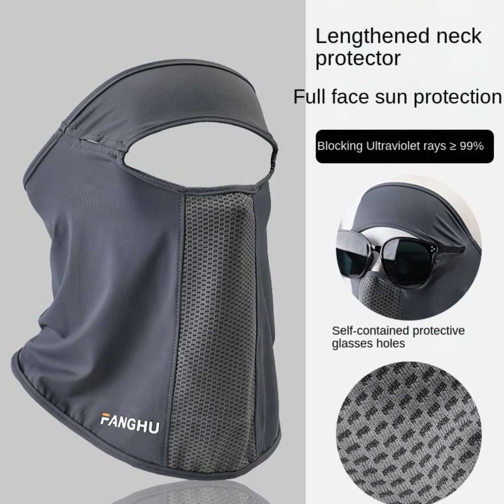 Summer Ice Silk Mask Anti-UV S - Fishing Mask Sun Protection ulasan dan harga
