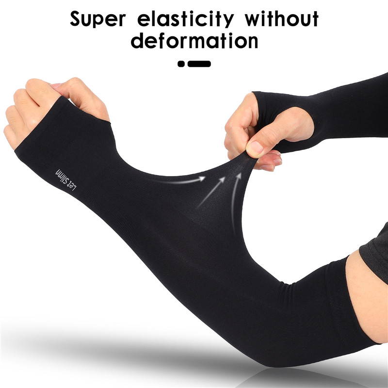 1 Pair Cycling Arm Sleeves Sun - Fishing Gloves ulasan dan harga