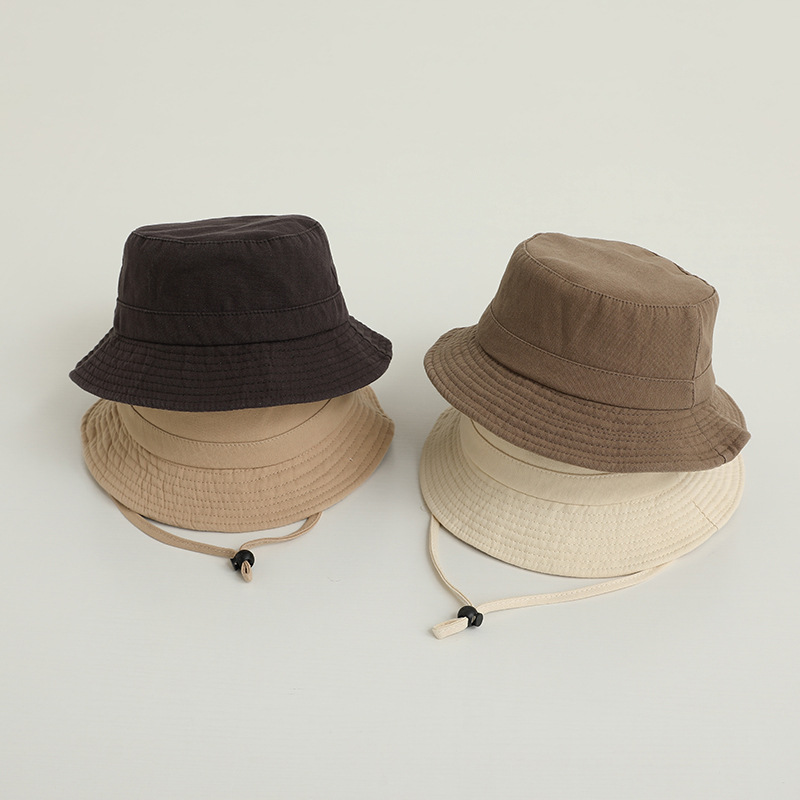 Solid Color Kids Bucket Hat Fa - Fishing Hat ulasan dan harga