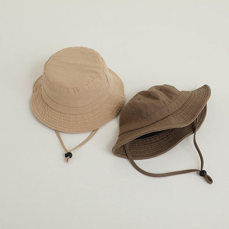 Solid Color Kids Bucket Hat Fa - Fishing Hat ulasan dan harga