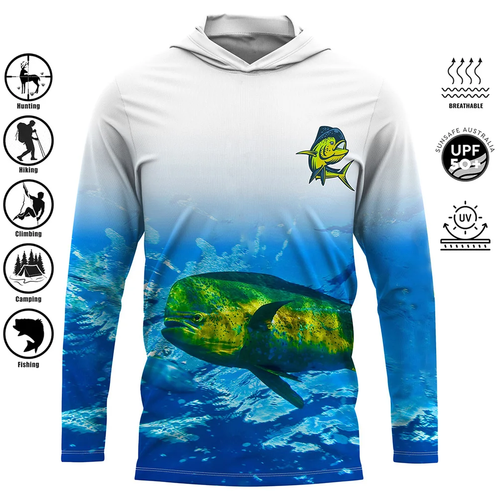 Fishing Shirt Men's Long Sleev - Fishing Shirt Uv Protection ulasan dan harga