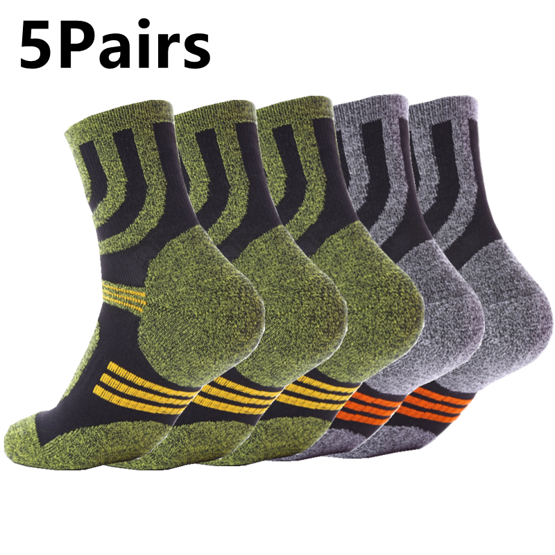 5 Pairs Socks Men Anti Blister - Fishing Socks ulasan dan harga