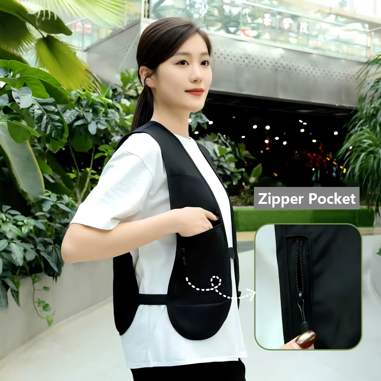 Zipper type work vest super li - Fishing Vest ulasan dan harga